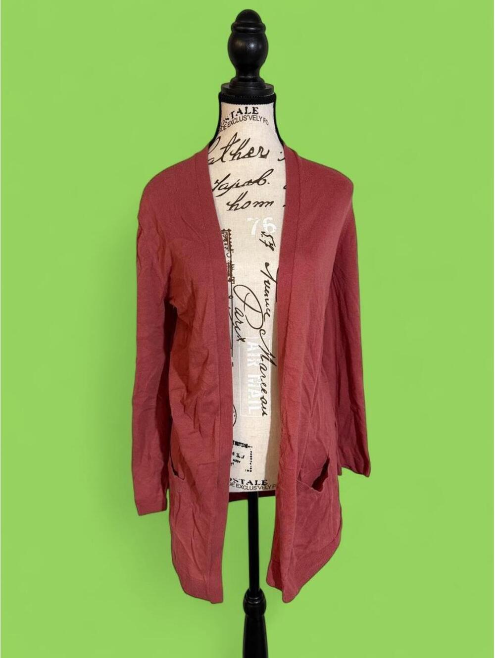 Hinge Women's XXS Pink Cardigan Sweater